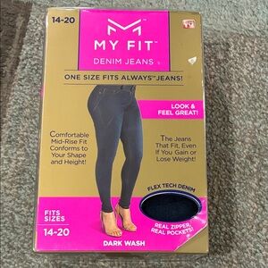 As Seen On TV My Fit Dark Wash Denim Jeans